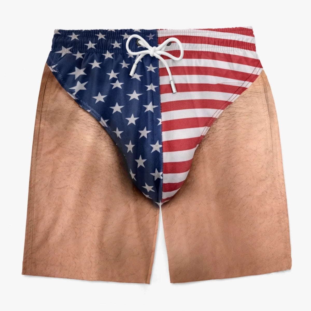 ๐บ๐ธ Funny Patriotic Men's Swim Trunks โ Freedom & Chill Summer Beach Shorts ๐๏ธ๐