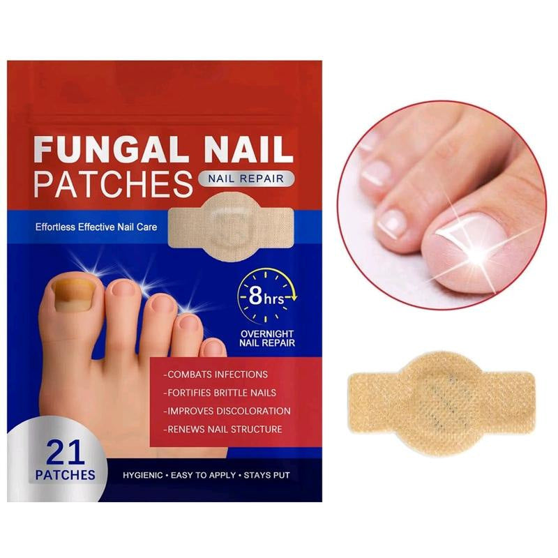 Nail Repair and Correction Patch, Gray Nail Patch, Gel for Foot Care, Ingrown Toenail Inflammation Relief Patch, Antibacterial Patch, Nail Protection Patch