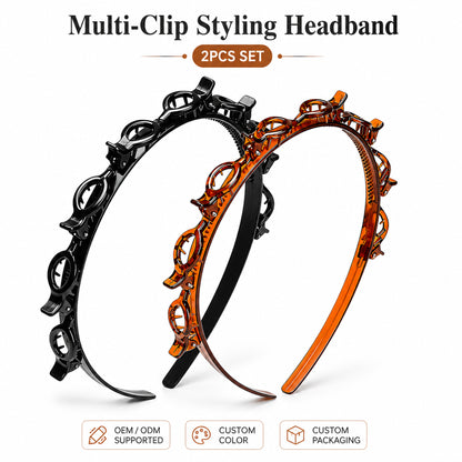 Bun Hairband – Minimalist and Elegant Hair Accessory  (2-piece set)