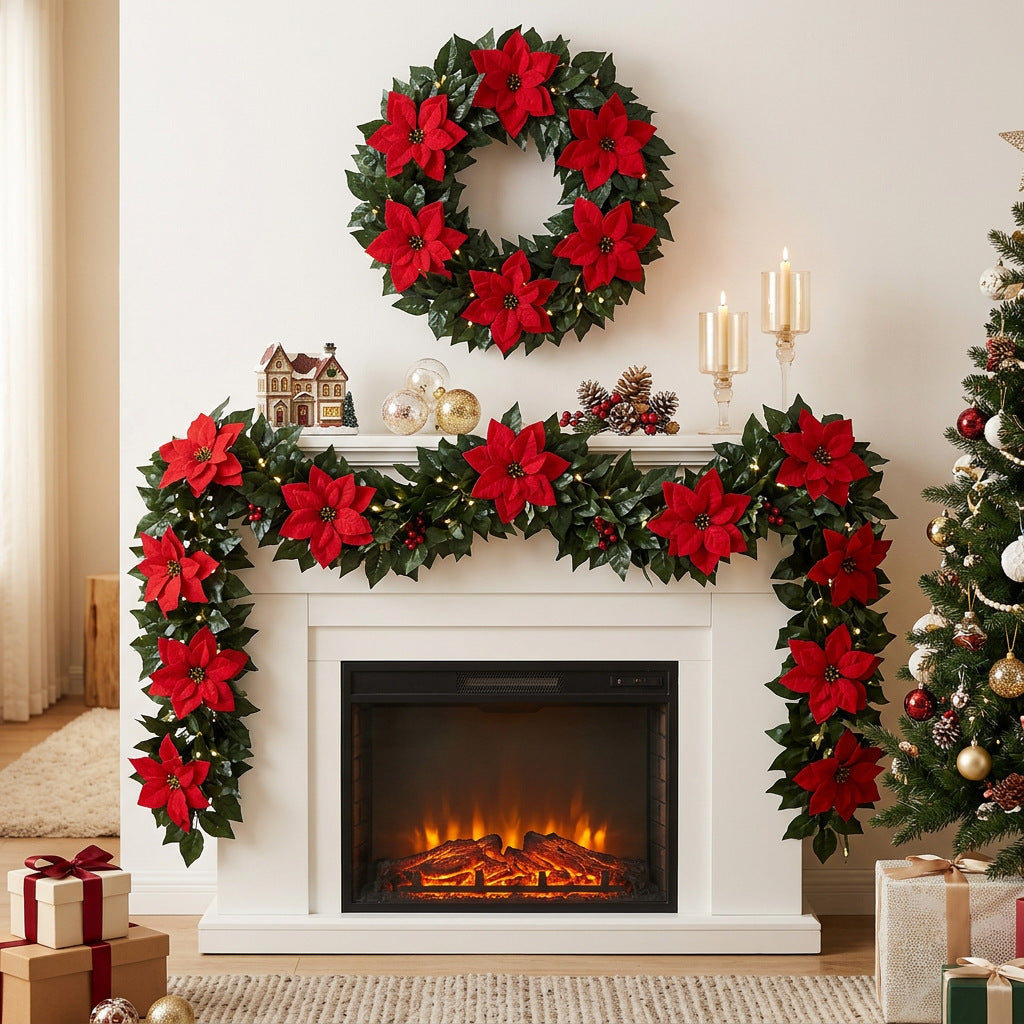 Artificial rattan, artificial flowers