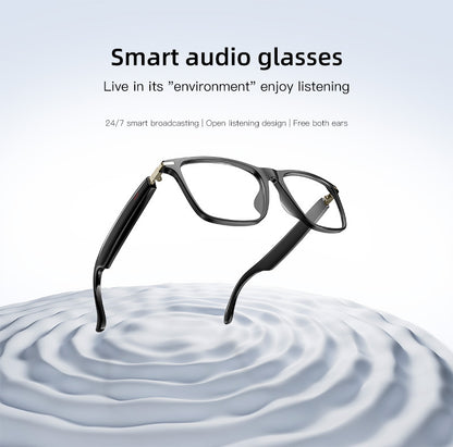 Black Tech AI Translation Glasses for Calls, Music, Bluetooth, Smart Glasses, and Sunglasses