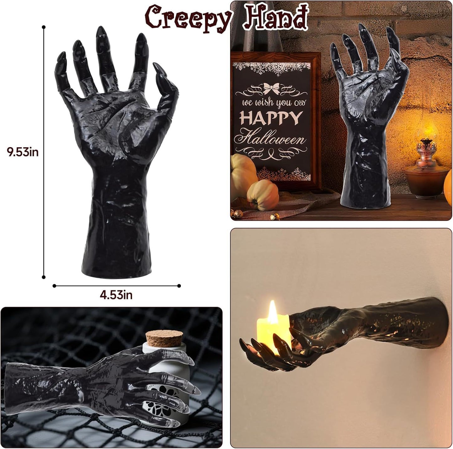 Witch Demon Hand Wall Hanging Statu