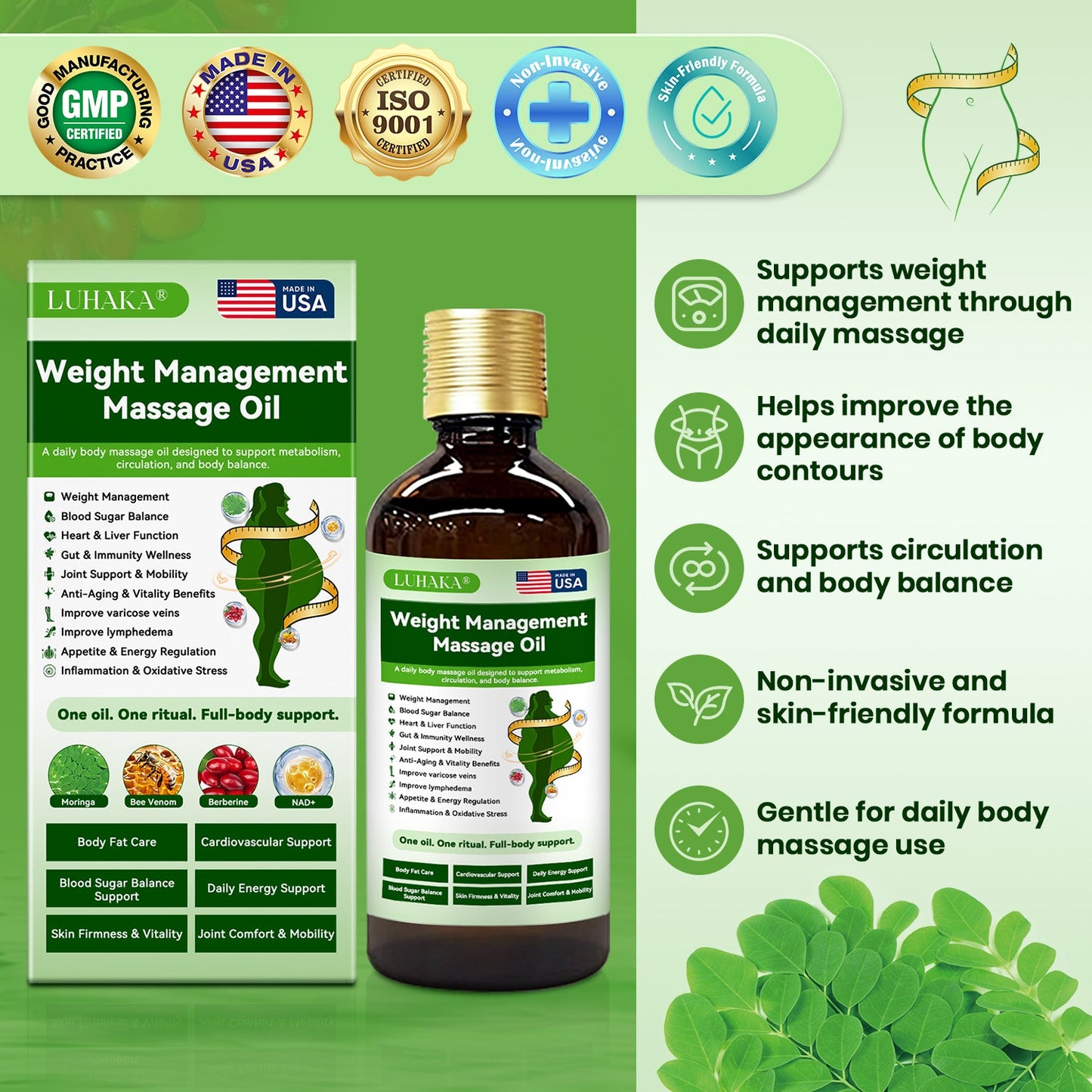 Luhaka® Weight Management Massage Oil