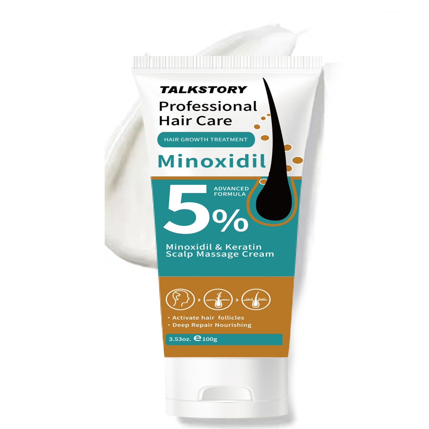 5% Minoxidil Keratin Scalp Soothing Massage Cream