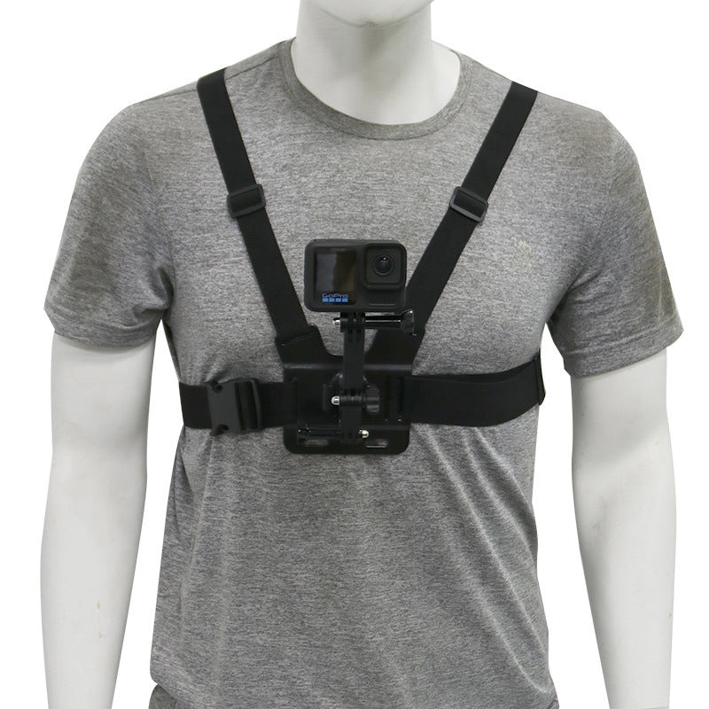 GoPro Chest Mount for First-Person Perspective Shooting: Chest Strap Mobile Phone Holder for Outdoor Cycling and Live Streaming