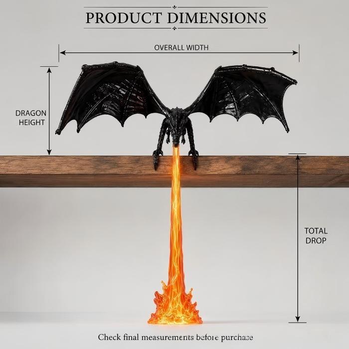 Dragon Shelf Light – Dragon-shaped bookshelf decoration