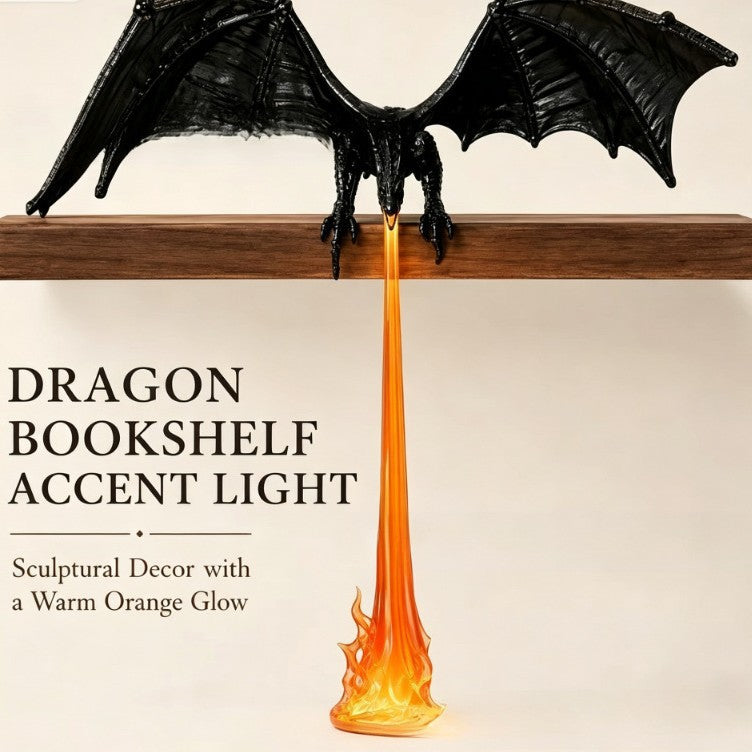 Dragon Shelf Light – Dragon-shaped bookshelf decoration