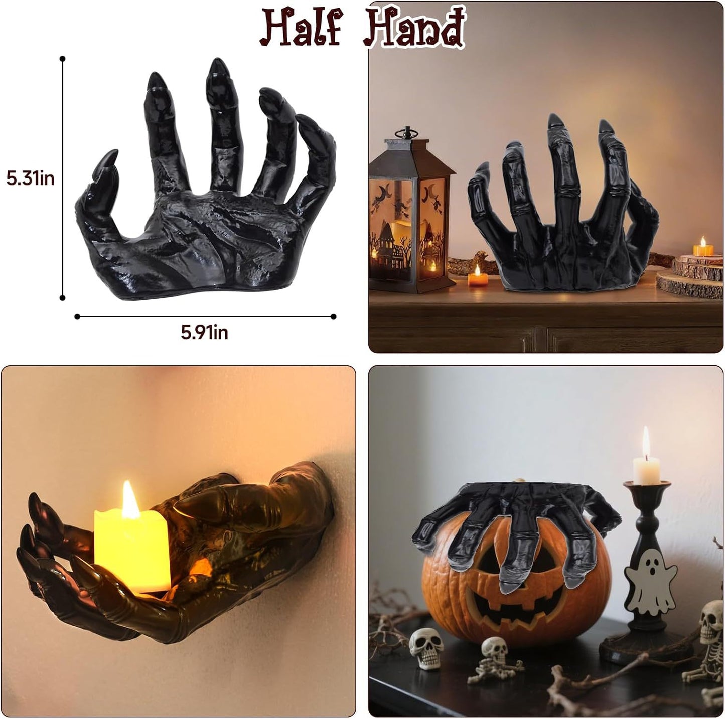 Witch Demon Hand Wall Hanging Statu