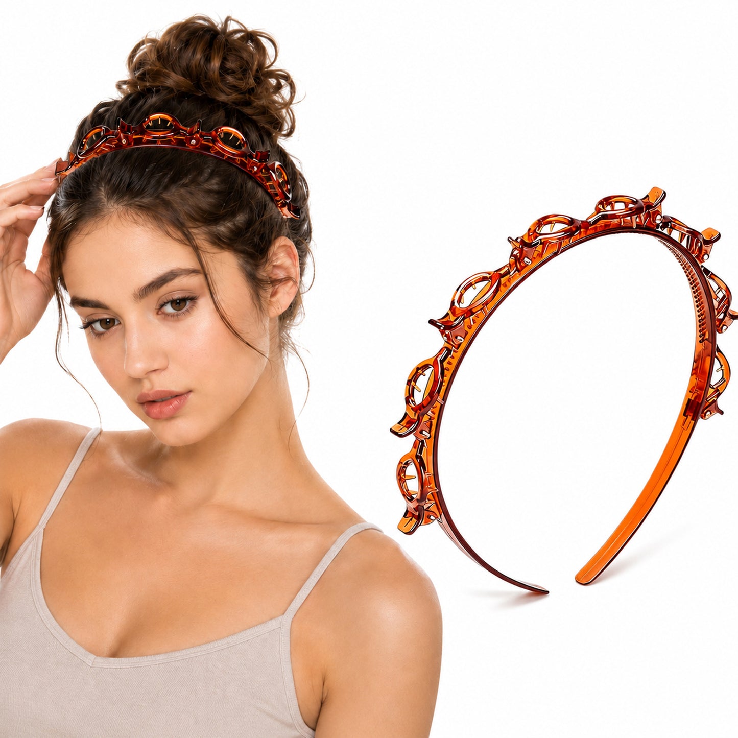 Bun Hairband – Minimalist and Elegant Hair Accessory  (2-piece set)