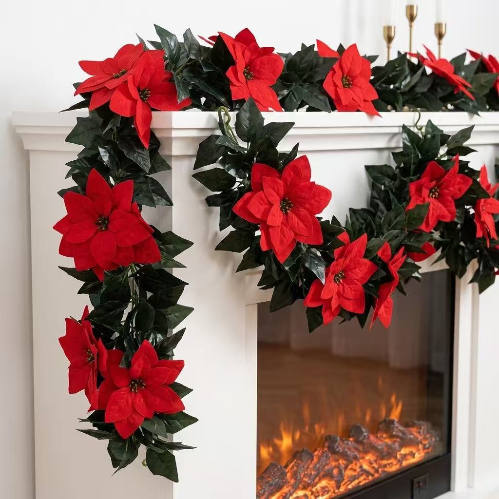 Artificial rattan, artificial flowers
