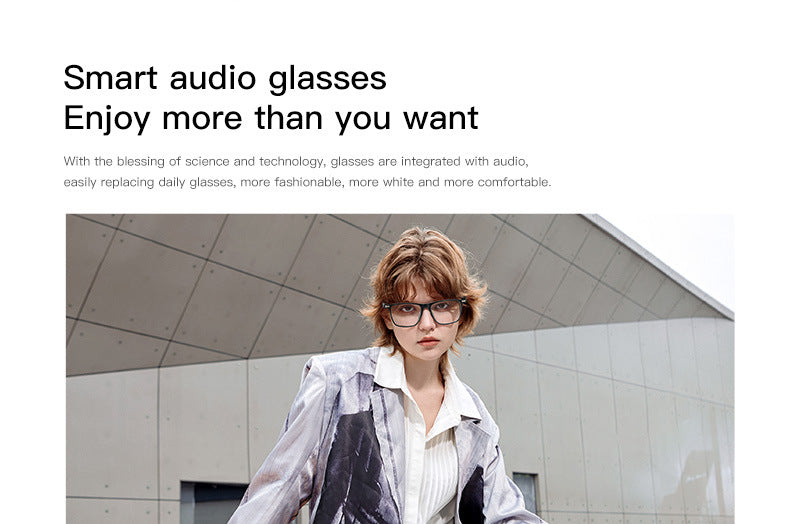Black Tech AI Translation Glasses for Calls, Music, Bluetooth, Smart Glasses, and Sunglasses