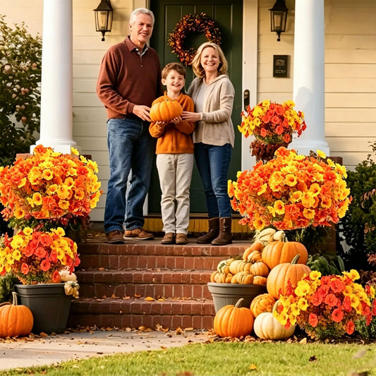 Plastic artificial flowers for home, outdoor, and garden decoration
