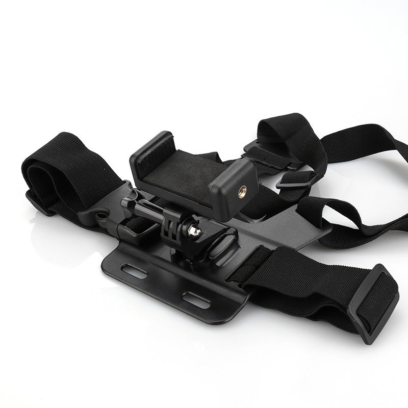 GoPro Chest Mount for First-Person Perspective Shooting: Chest Strap Mobile Phone Holder for Outdoor Cycling and Live Streaming