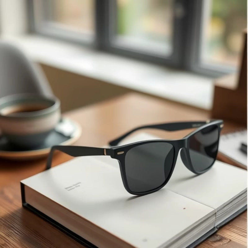 Black Tech AI Translation Glasses for Calls, Music, Bluetooth, Smart Glasses, and Sunglasses
