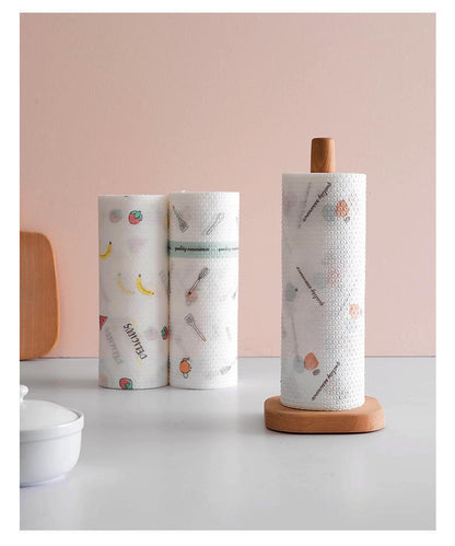 Kitchen disposable cloths—non-linting, oil-resistant, specially designed for kitchen use; pull-out paper towels suitable for both dry and wet cleaning, ideal for lazy users.