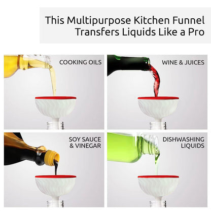 Mushroom-shaped household mini funnel