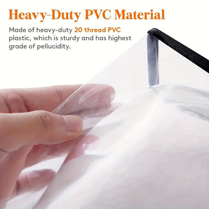 Large-Capacity Foldable PVC Transparent Storage Bag — Waterproof & Moisture-Resistant Organizer for Clothes, Blankets, Wardrobe & Bedroom Decluttering