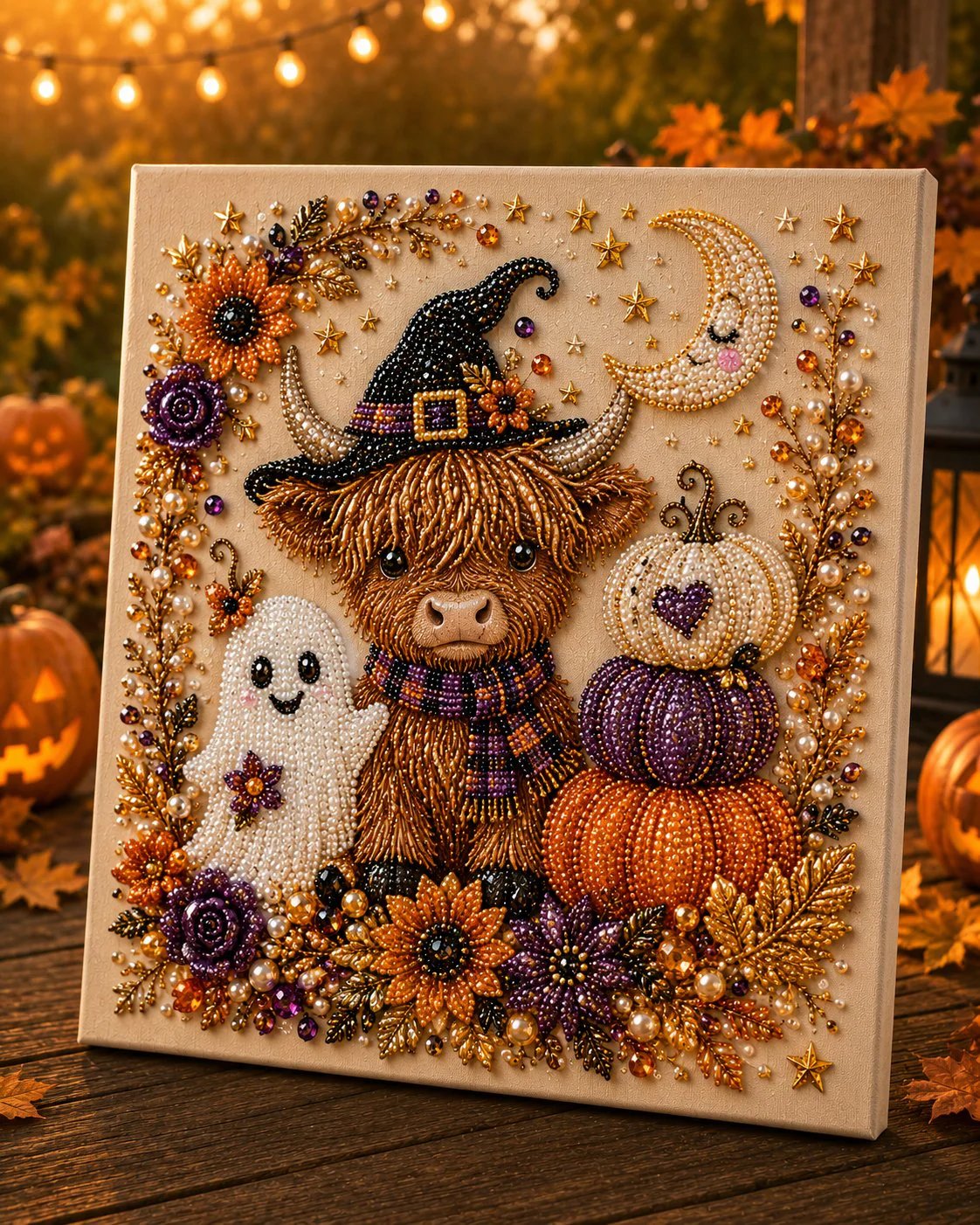 💥 Last Day 49% OFF – 👻✨ Halloween Pearl Art DIY Kit