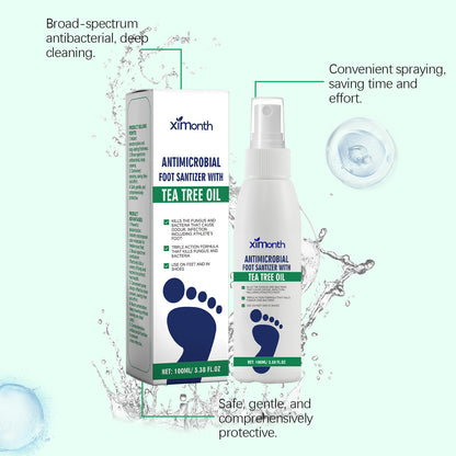 XIMONTH Foot Care Spray: Moisturizing, Hydrating, and Odor-Neutralizing Treatment for Dry Heels