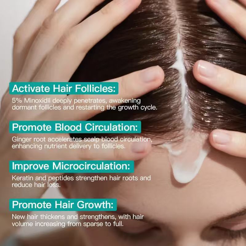 5% Minoxidil Keratin Scalp Soothing Massage Cream