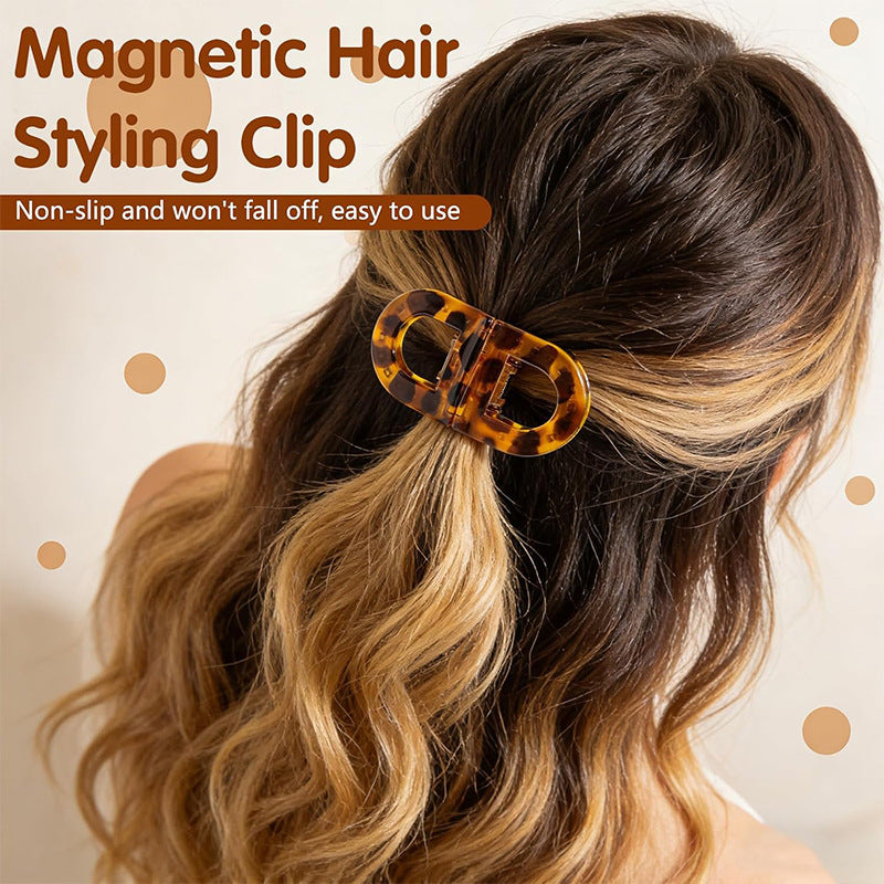 Women's Seamless Magnetic Hair Clip Decoration