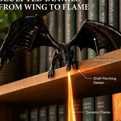 Dragon Shelf Light – Dragon-shaped bookshelf decoration