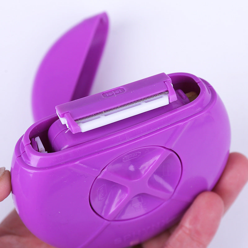 Three-in-one hair removal device — multi-functional, portable travel set for women, including epilator, shaver, and trimmer.