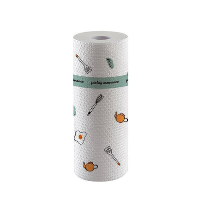 Kitchen disposable cloths—non-linting, oil-resistant, specially designed for kitchen use; pull-out paper towels suitable for both dry and wet cleaning, ideal for lazy users.