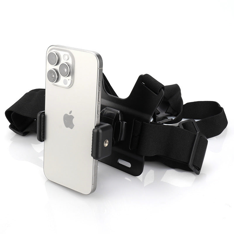 GoPro Chest Mount for First-Person Perspective Shooting: Chest Strap Mobile Phone Holder for Outdoor Cycling and Live Streaming