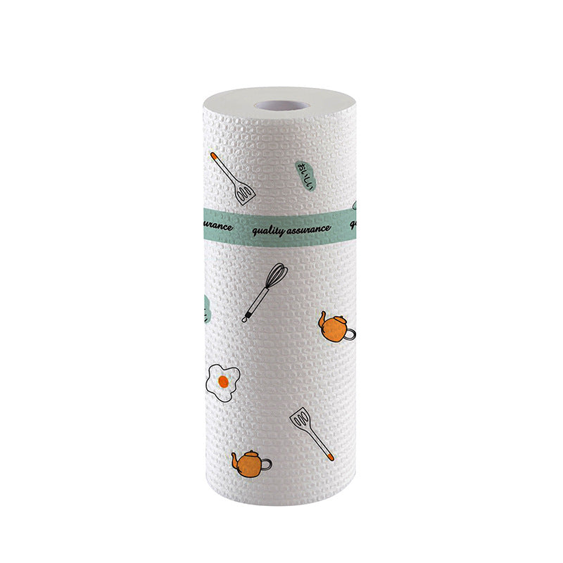 Kitchen disposable cloths—non-linting, oil-resistant, specially designed for kitchen use; pull-out paper towels suitable for both dry and wet cleaning, ideal for lazy users.