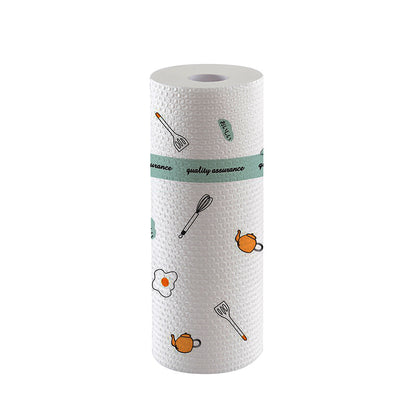 Kitchen disposable cloths—non-linting, oil-resistant, specially designed for kitchen use; pull-out paper towels suitable for both dry and wet cleaning, ideal for lazy users.