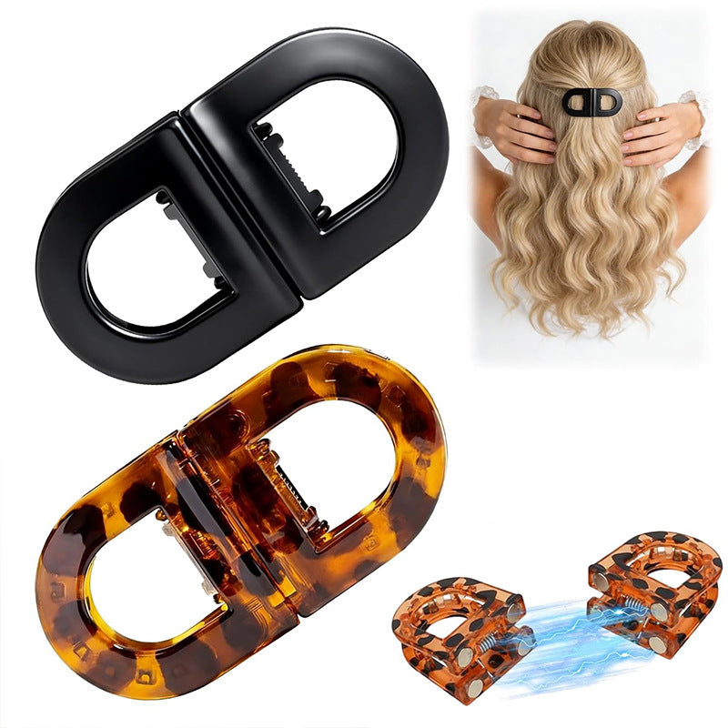 Women's Seamless Magnetic Hair Clip Decoration