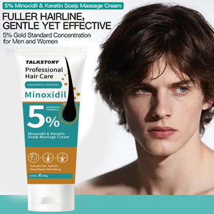 5% Minoxidil Keratin Scalp Soothing Massage Cream