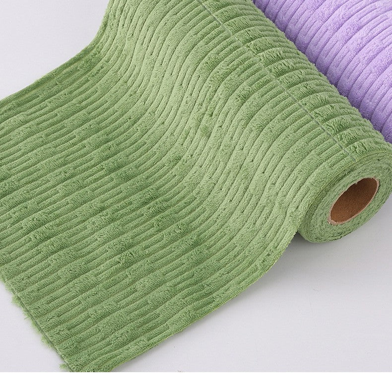 Bamboo-Textured Peel-Apart Microfiber Cloth — Reusable, Dual-Purpose (Dry & Wet), Effortless Cleaning for Busy Homes