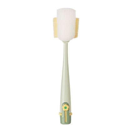Five-in-one cup brush — a long-handled, multifunctional cleaning tool for water bottles, thermoses, and baby bottles.