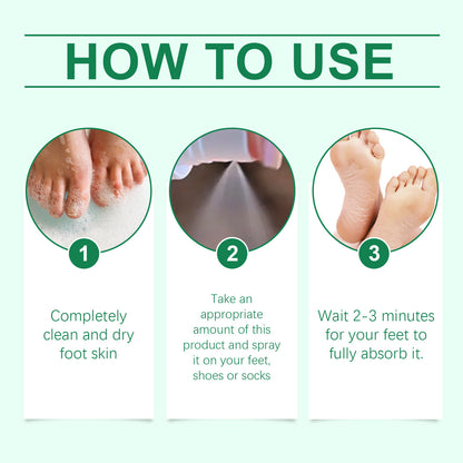 XIMONTH Foot Care Spray: Moisturizing, Hydrating, and Odor-Neutralizing Treatment for Dry Heels