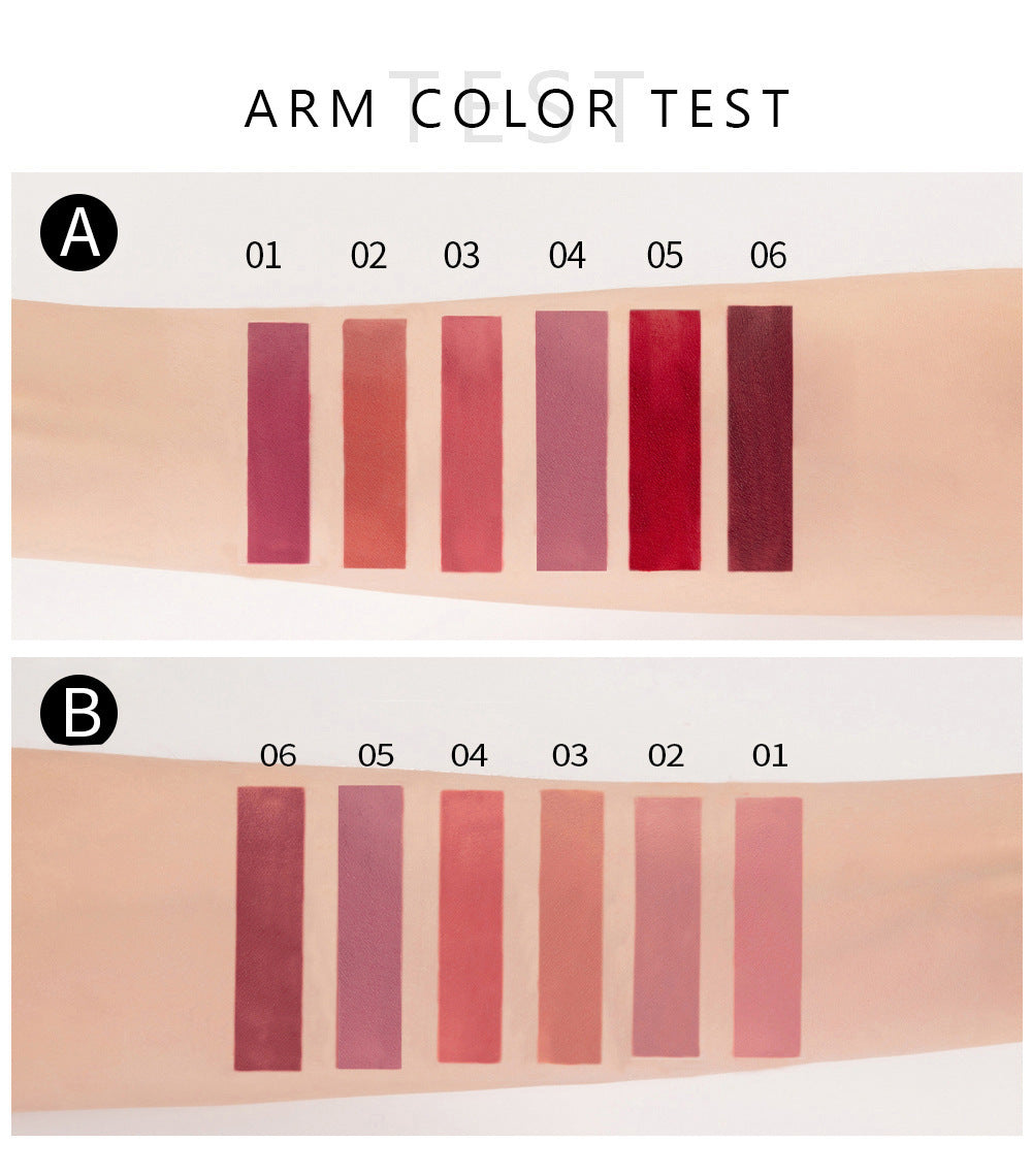 HanDaiYan Genuine Non-Transfer Liquid Lipstick Set (6 Pieces)