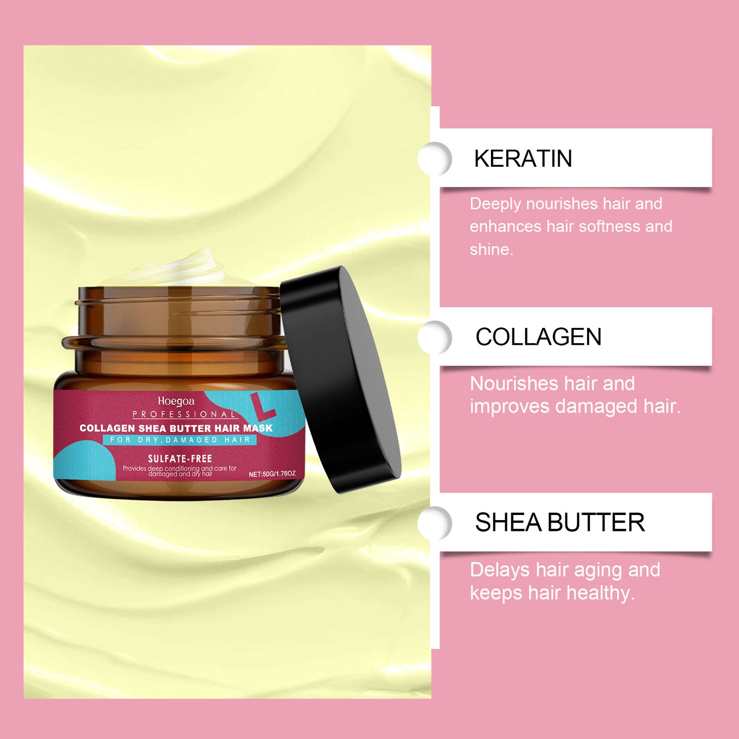 Keratin Hair Care and Nourishing Mask 50g