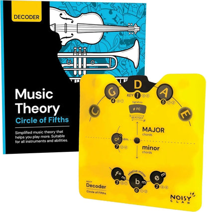 🎵 Master Music Theory Faster | Circle of Fifths Decoder & 36-Page Workbook Set