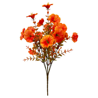 Plastic artificial flowers for home, outdoor, and garden decoration