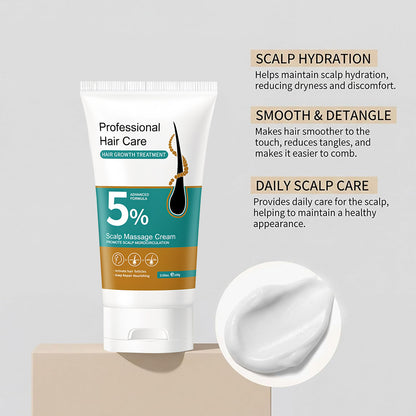5% Minoxidil Keratin Scalp Soothing Massage Cream
