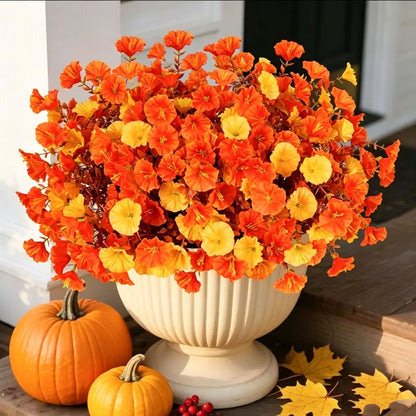 Plastic artificial flowers for home, outdoor, and garden decoration