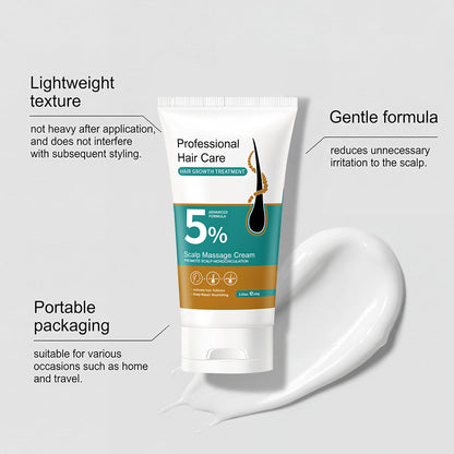 5% Minoxidil Keratin Scalp Soothing Massage Cream