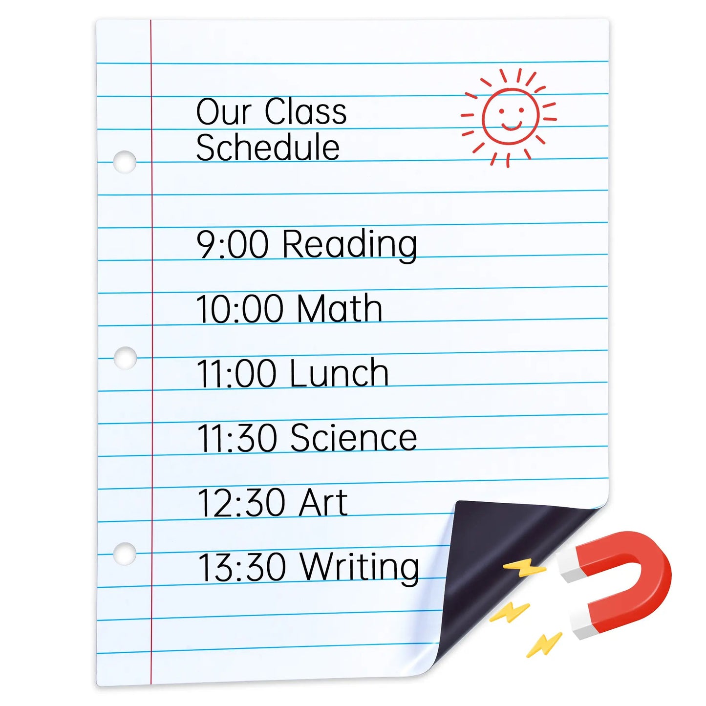 📝✨Giant Magnetic Lined Paper Whiteboard 28 x 22 – 🧑‍🏫💕Perfect for Teaching. Writing Practice. To-Do Lists & Daily Planning( ✨ Write. Wipe & Reus)