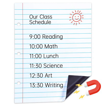📝✨Giant Magnetic Lined Paper Whiteboard 28 x 22 – 🧑‍🏫💕Perfect for Teaching. Writing Practice. To-Do Lists & Daily Planning( ✨ Write. Wipe & Reus)