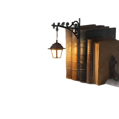 Bring a quiet library atmosphere to your shelves with this miniature hanging lantern for you 📖😍