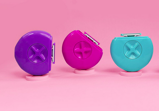 Three-in-one hair removal device — multi-functional, portable travel set for women, including epilator, shaver, and trimmer.
