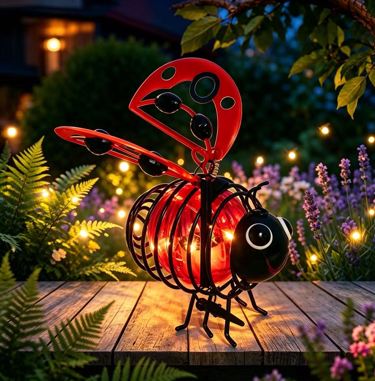 🌙🍃🪴 LIMITED-TIME 50% OFF! Hanging Solar Bee Light – Warm Amber Glow. Flicker-Free. Perfect for Garden Parties. Camping. or Kids' Rooms – Spread Joy Day and Night 🌞🌜