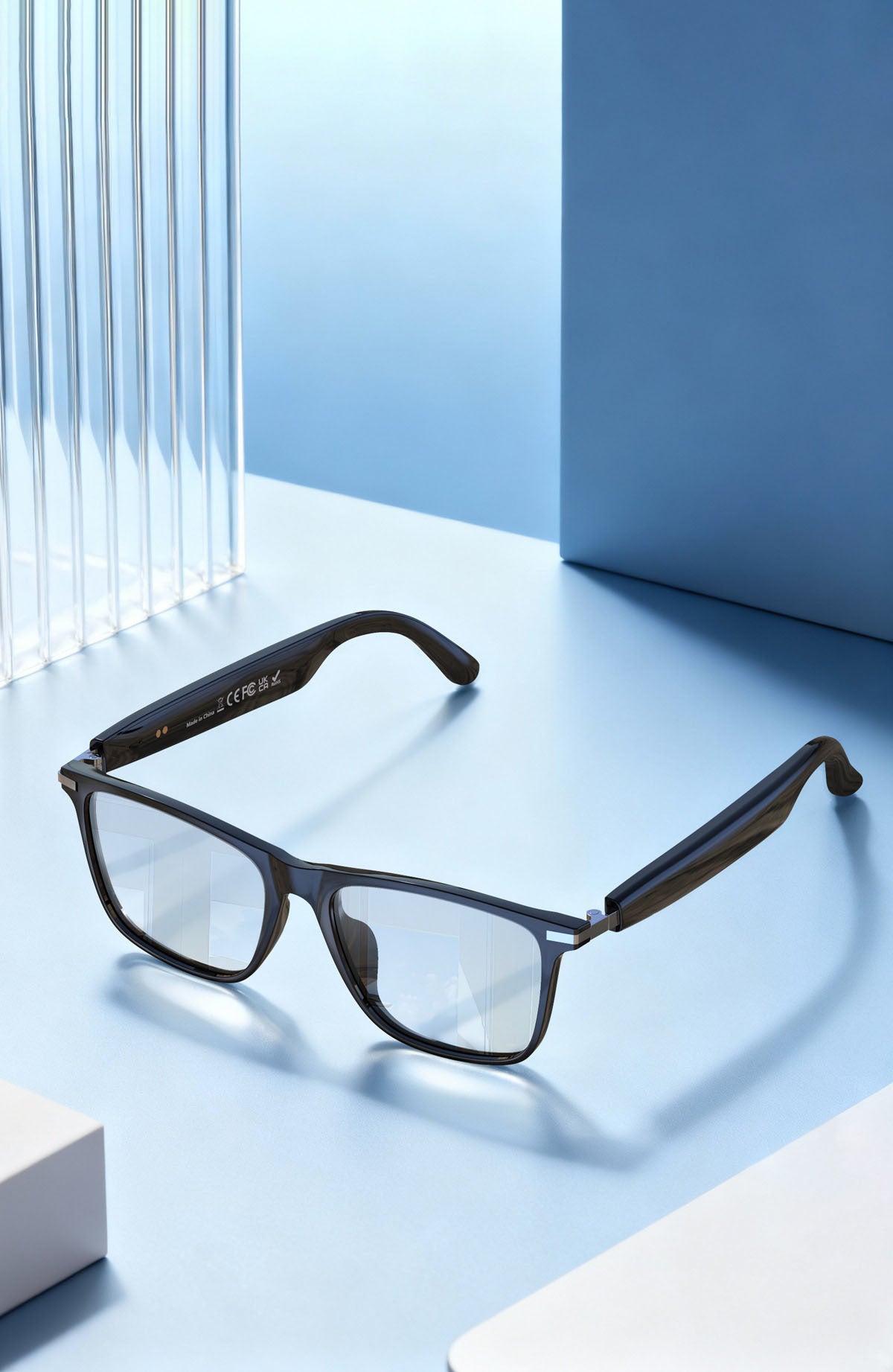 Black Tech AI Translation Glasses for Calls, Music, Bluetooth, Smart Glasses, and Sunglasses