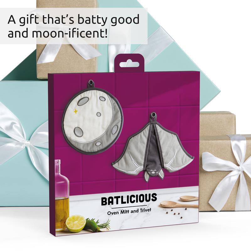 🔥🦇Batlicious Oven Mitts & Pot Holders Set